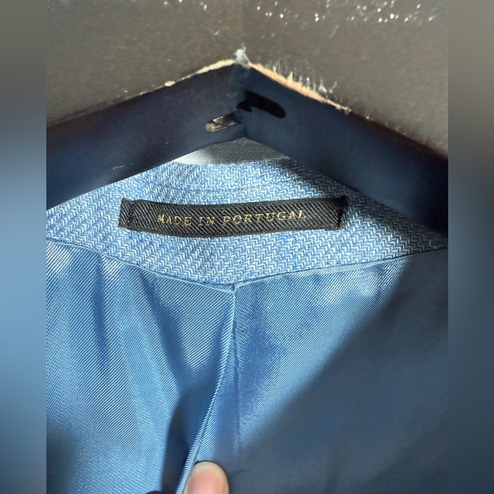 J.Hilburn Light Blue Tailored Men’s Suit – Modern Fit Wedding Business Formal - Picture 10 of 17
